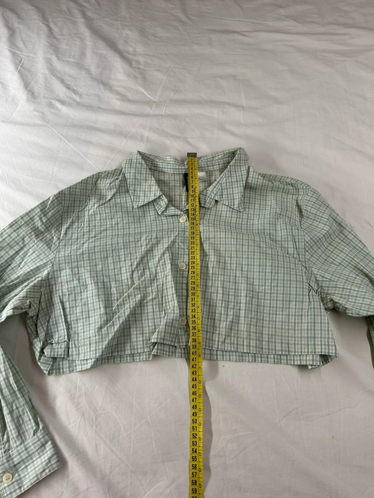 Chemise à carreaux divided vert blanc – photo 7
